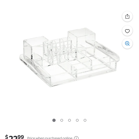 Clear Acrylic Makeup Organizer - Picture 2 of 5